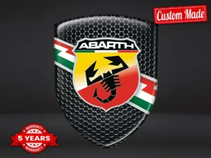Fiat Abarth Logos Silicone Auto Pro Max Résistants Stylés